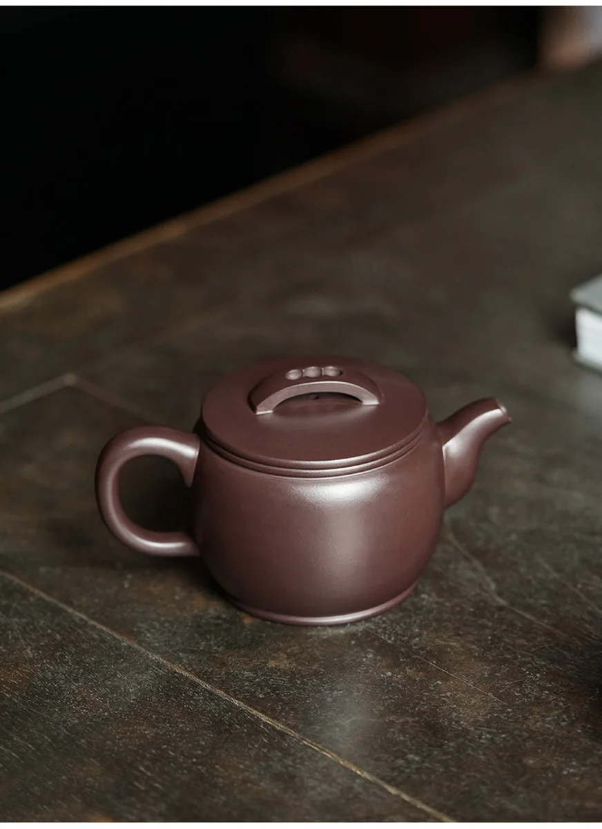 颐壶春宜兴紫砂壶纯手工家用泡茶壶全手工功夫茶具原矿紫泥汉瓦壶 详情图 10