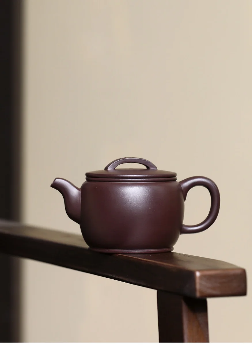 颐壶春宜兴紫砂壶纯手工家用泡茶壶全手工功夫茶具原矿紫泥汉瓦壶 详情图 3