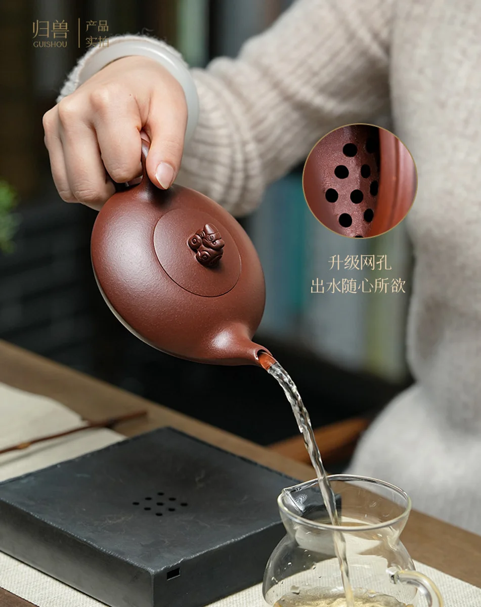 古悦堂 宜兴紫砂壶套装纯手工正宗家用茶壶功夫茶具泡茶壶归兽壶 详情图 4