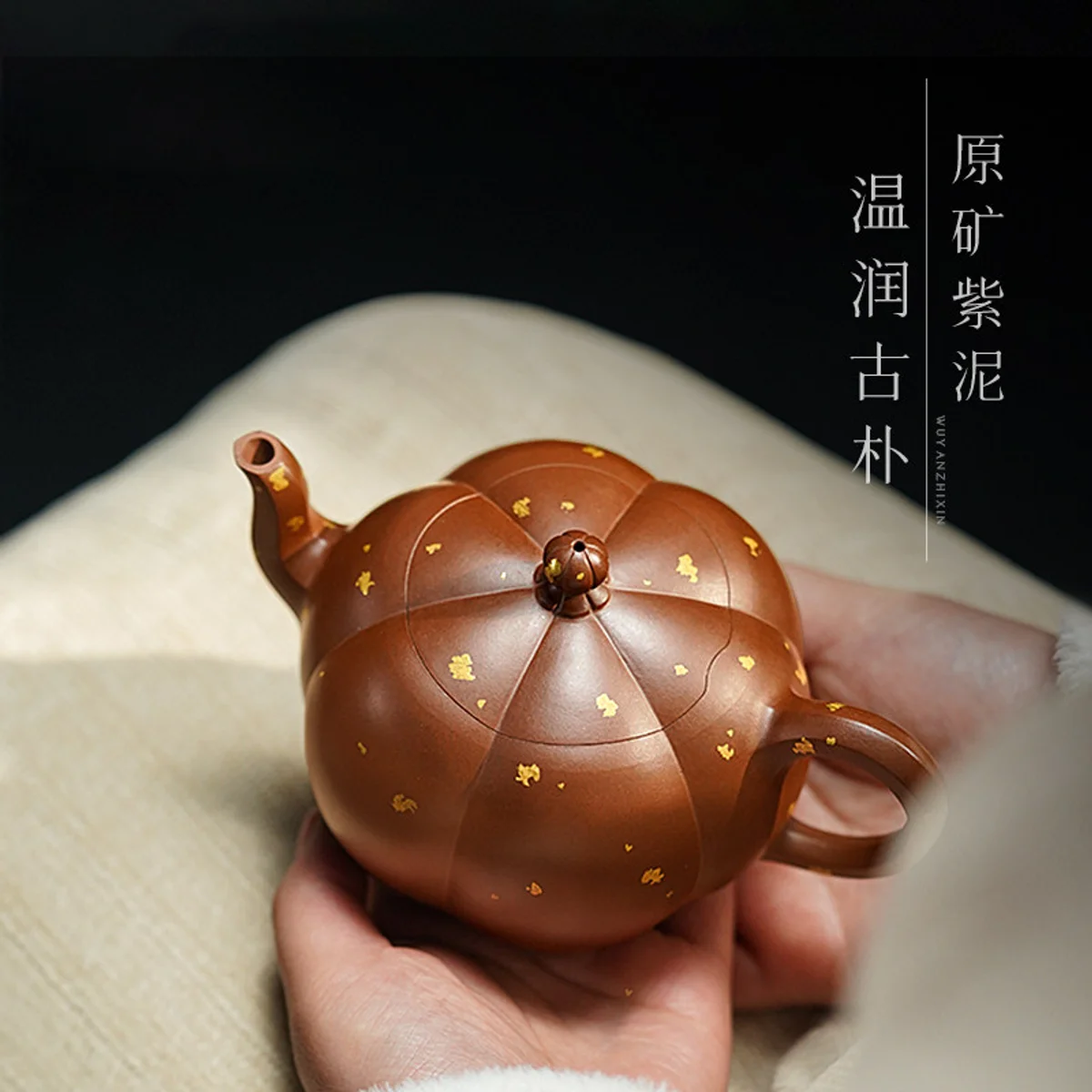 古悦堂 宜兴原矿紫砂壶名师纯全手工泡茶壶高端功夫茶具单壶 如意 - 3