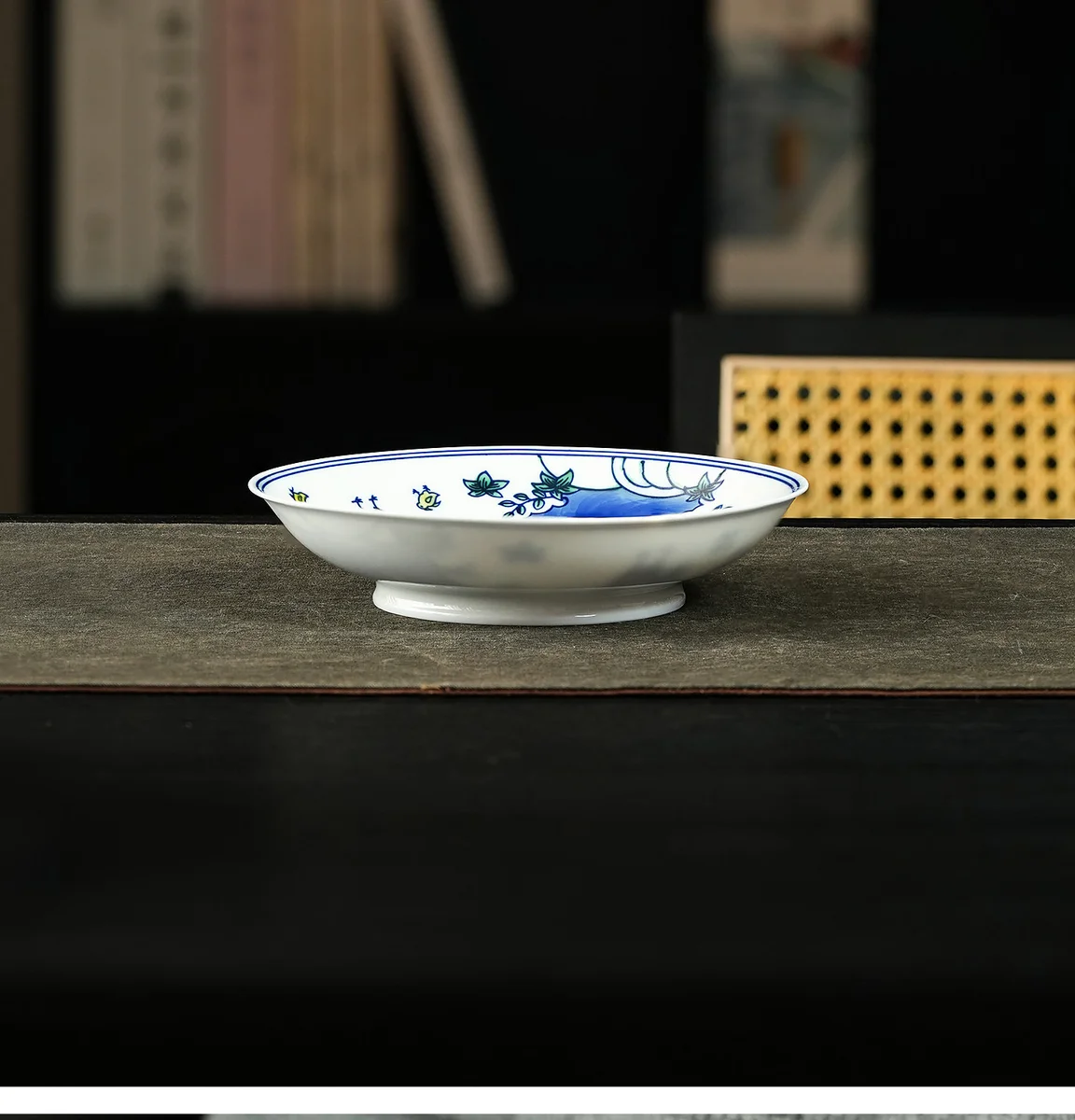 陶瓷茶盘家用茶托盘小型干泡台圆形壶承茶点盘储水式高档功夫茶具 详情图 7