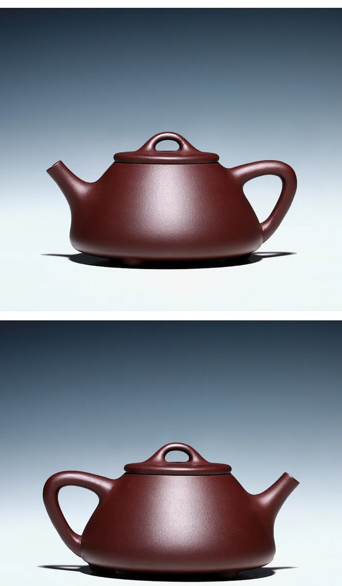 古悦堂 宜兴紫砂壶 纯手工家用功夫茶壶茶具套装 紫泥子冶石瓢壶 详情图 8