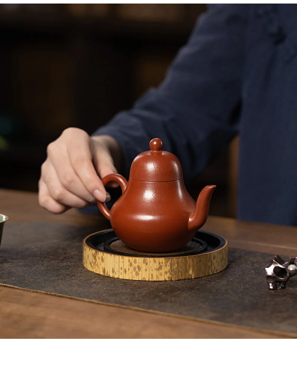 古悦堂 宜兴紫砂壶纯手工泡茶壶个人专用小壶功夫茶具 大红袍思亭 详情图 3