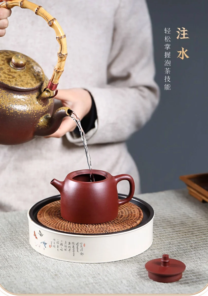 古悦堂宜兴名家紫砂壶纯全手工茶壶家用功夫茶具原矿底槽清汉铎壶 详情图 13