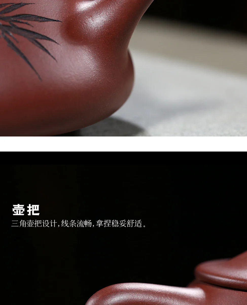 古悦堂宜兴紫砂壶名家纯全手工茶壶茶具套装原矿底槽青君子石瓢壶 详情图 13