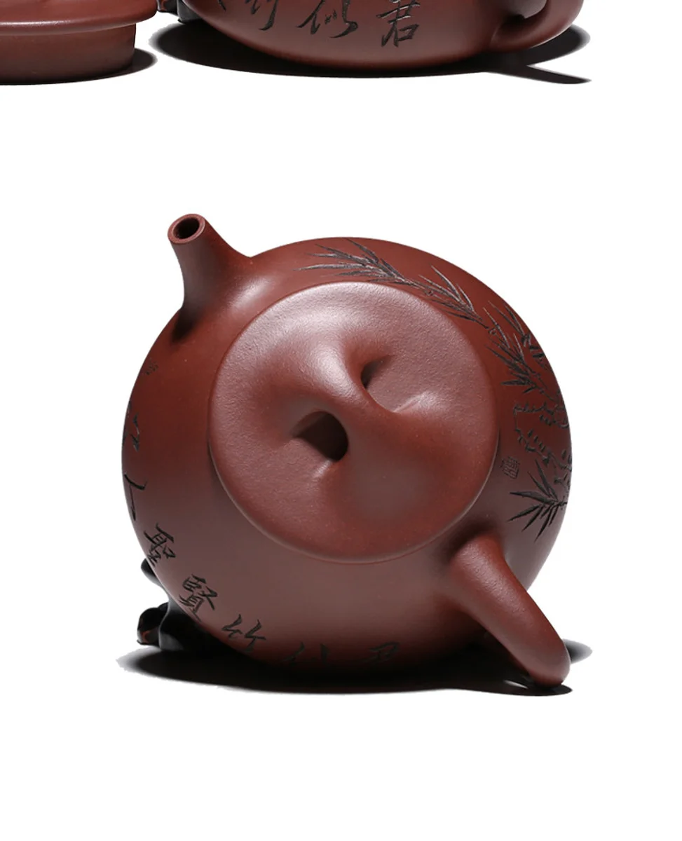 古悦堂宜兴紫砂壶名家纯全手工茶壶茶具套装原矿底槽青君子石瓢壶 详情图 21