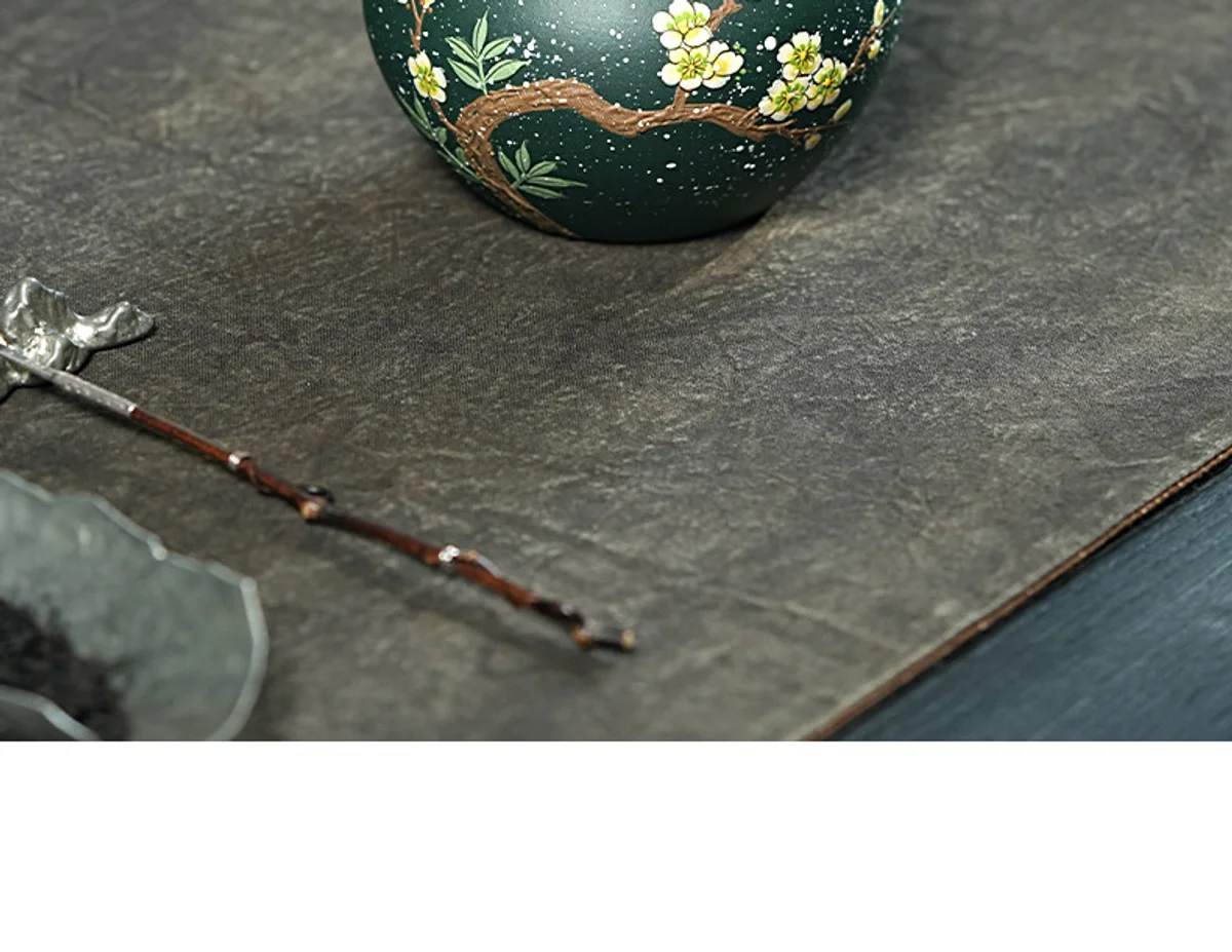古悦堂紫砂普洱茶叶罐茶叶专用储存罐高档茶具便携手工泥绘醒茶罐 详情图 12