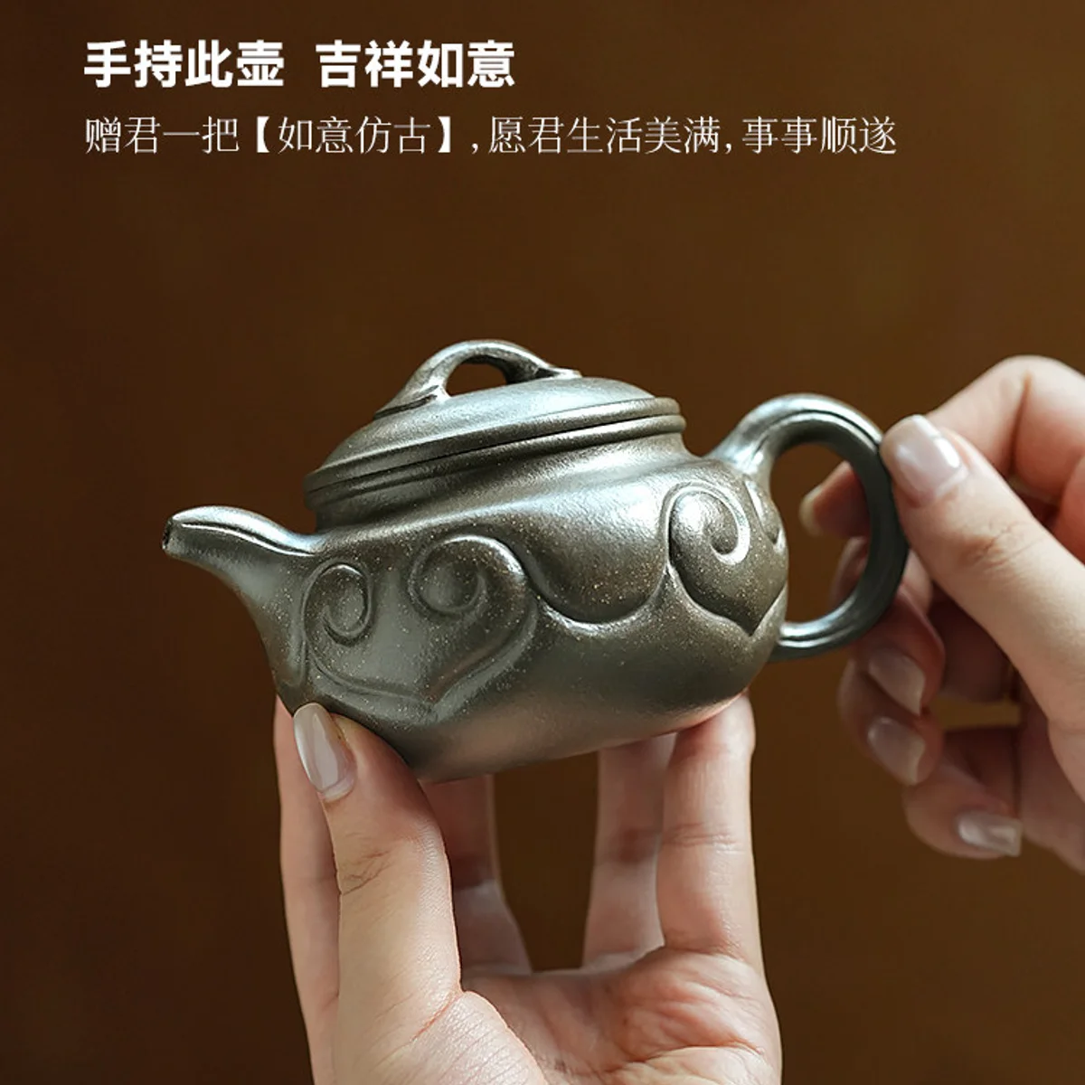 宜兴紫砂壶纯手工家用茶壶一人独饮小茶具正品送长辈朋友生日礼物 - 3