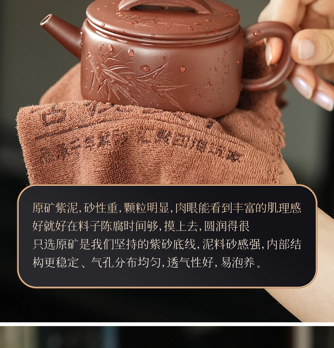 古悦堂纯手工紫砂壶正品泡茶壶家用茶具套装汉瓦壶送长辈朋友礼物 详情图 6