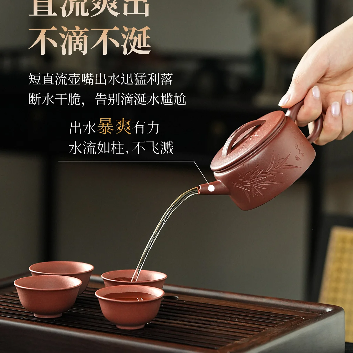 古悦堂纯手工紫砂壶正品泡茶壶家用茶具套装汉瓦壶送长辈朋友礼物 - 4
