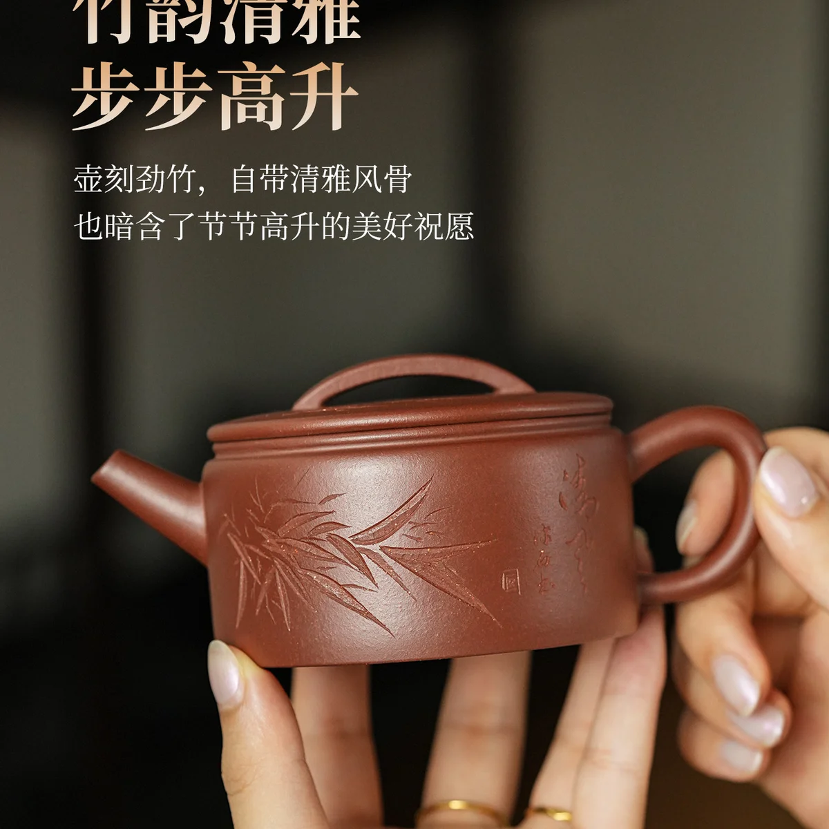 古悦堂纯手工紫砂壶正品泡茶壶家用茶具套装汉瓦壶送长辈朋友礼物 - 5