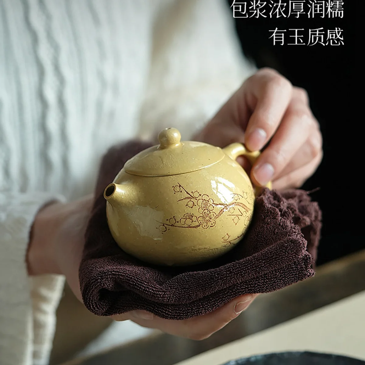 宜兴纯手工紫砂壶家用泡茶壶一人用小壶本山绿泥家用功夫单壶西施 - 4