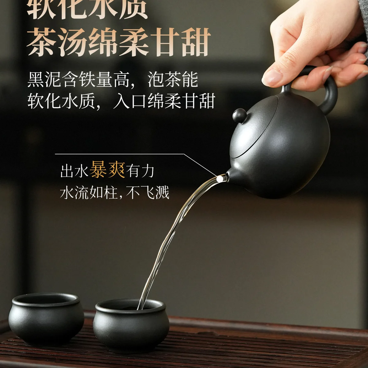 古悦堂纯手工茶壶泡茶家用紫砂壶2026新款正品送礼茶具套装西施壶 - 4