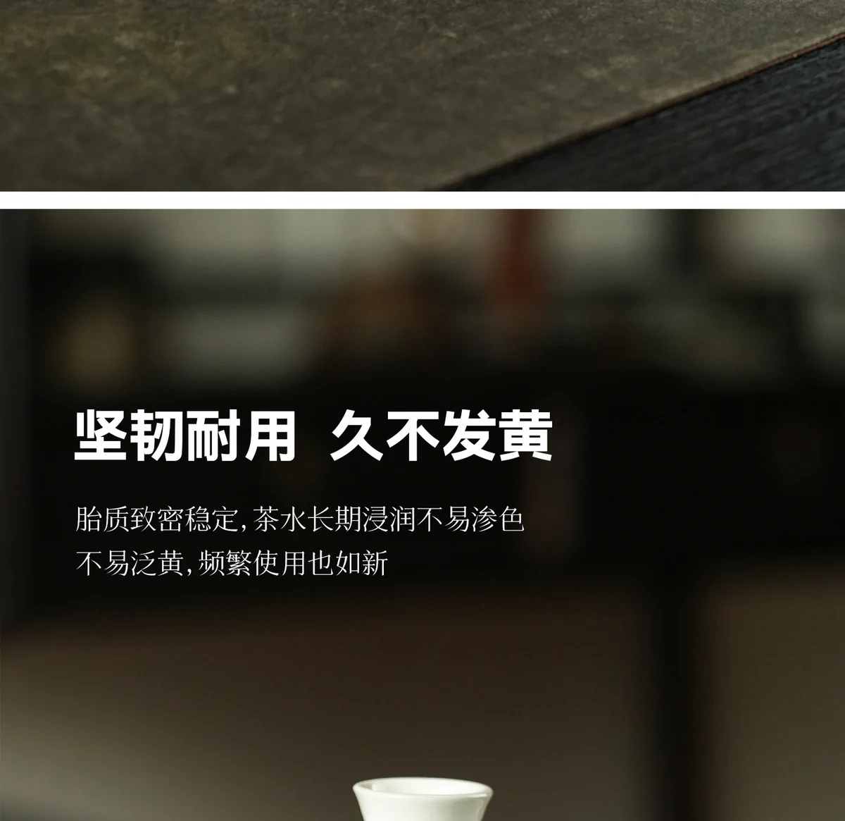 青花斗彩陶瓷盖碗茶杯单个高档泡茶碗茶具送老师母亲长辈生日礼物 详情图 9