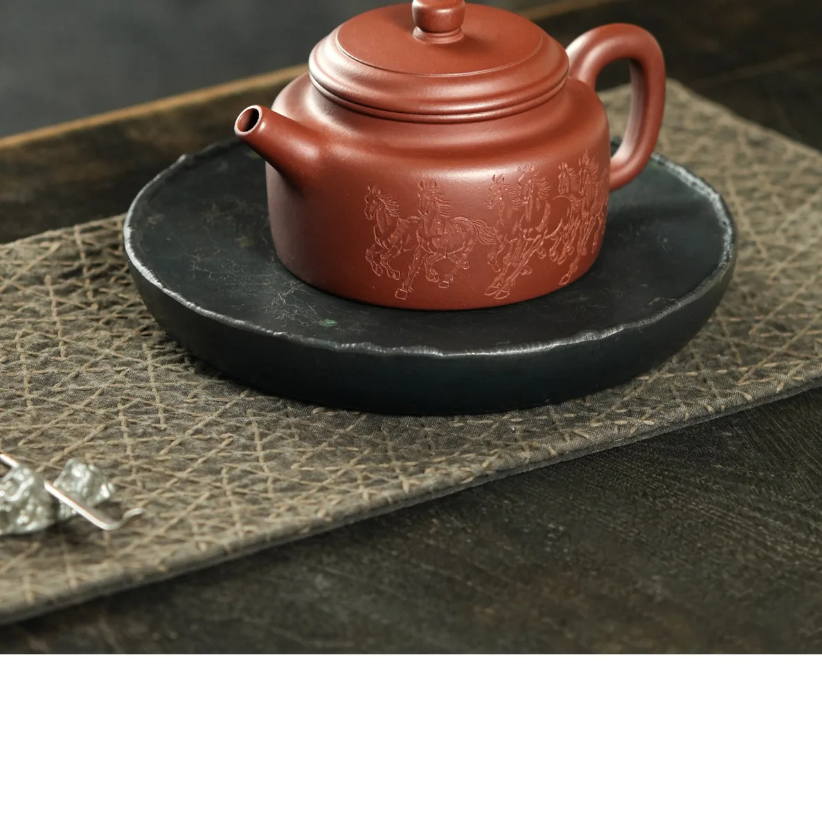 古悦堂马到成功德钟纯手工茶壶宜兴紫砂壶泡茶家用茶具套装送客户 详情图 17