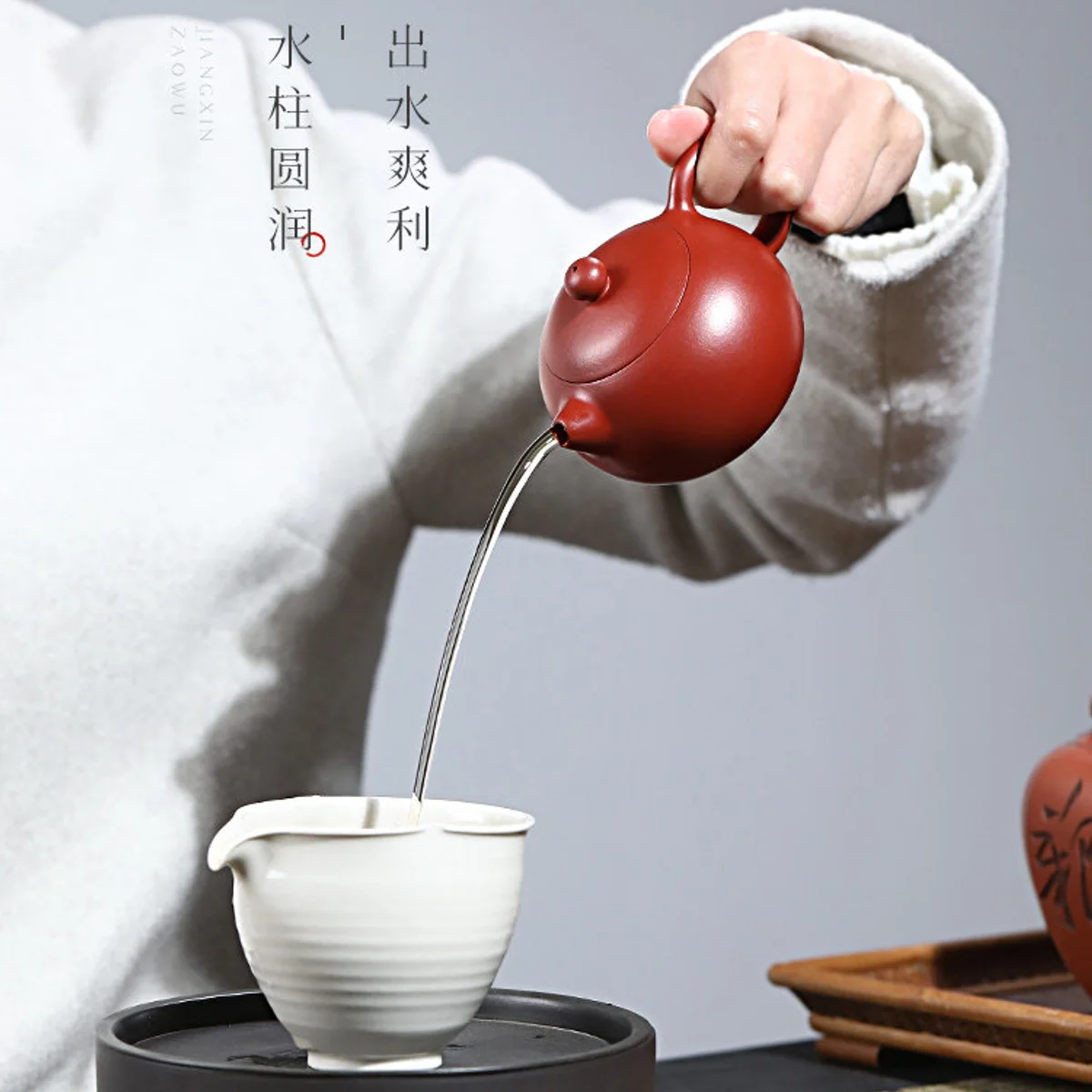古悦堂宜兴名家紫砂壶纯全手工原矿茶壶功夫茶具 大红袍西施壶 - 5