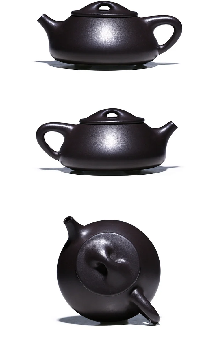 古悦堂宜兴紫砂壶纯手工家藏原矿石黄泡茶壶中式功夫茶具玄铁石瓢 详情图 14