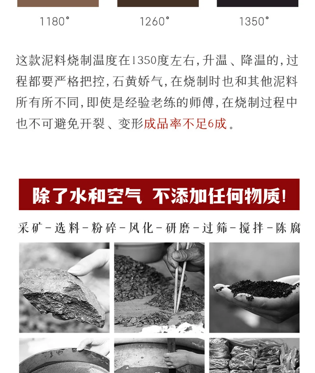 古悦堂宜兴紫砂壶纯手工家藏原矿石黄泡茶壶中式功夫茶具玄铁石瓢 详情图 1
