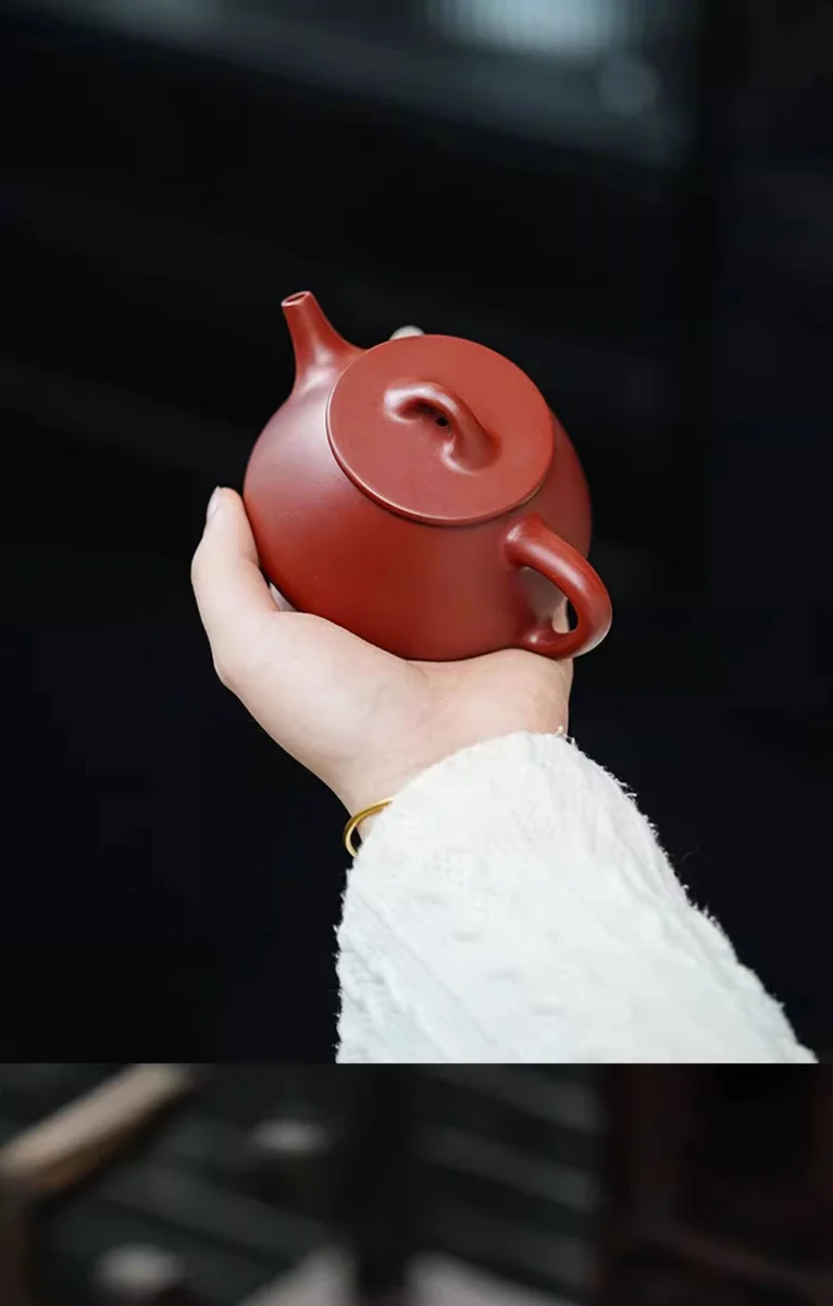 宜兴紫砂纯手工泡茶专用茶壶2026新款紫砂壶功夫茶具单壶平盖石瓢 详情图 9