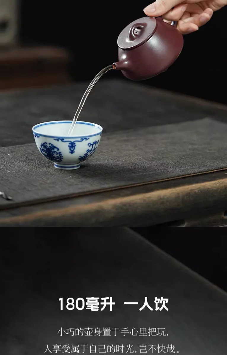 宜兴紫砂纯手工泡茶专用茶壶2026新款紫砂壶功夫茶具单壶平盖石瓢 详情图 6