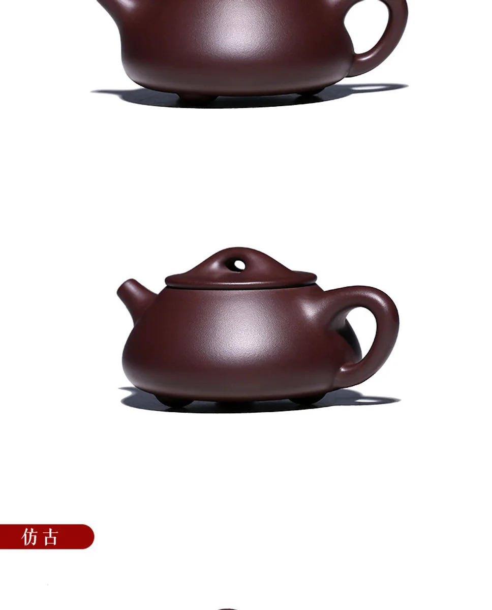 古悦堂 宜兴紫砂壶 纯全手工家用泡茶壶茶具套装 大号紫茄泥曲壶 详情图 20