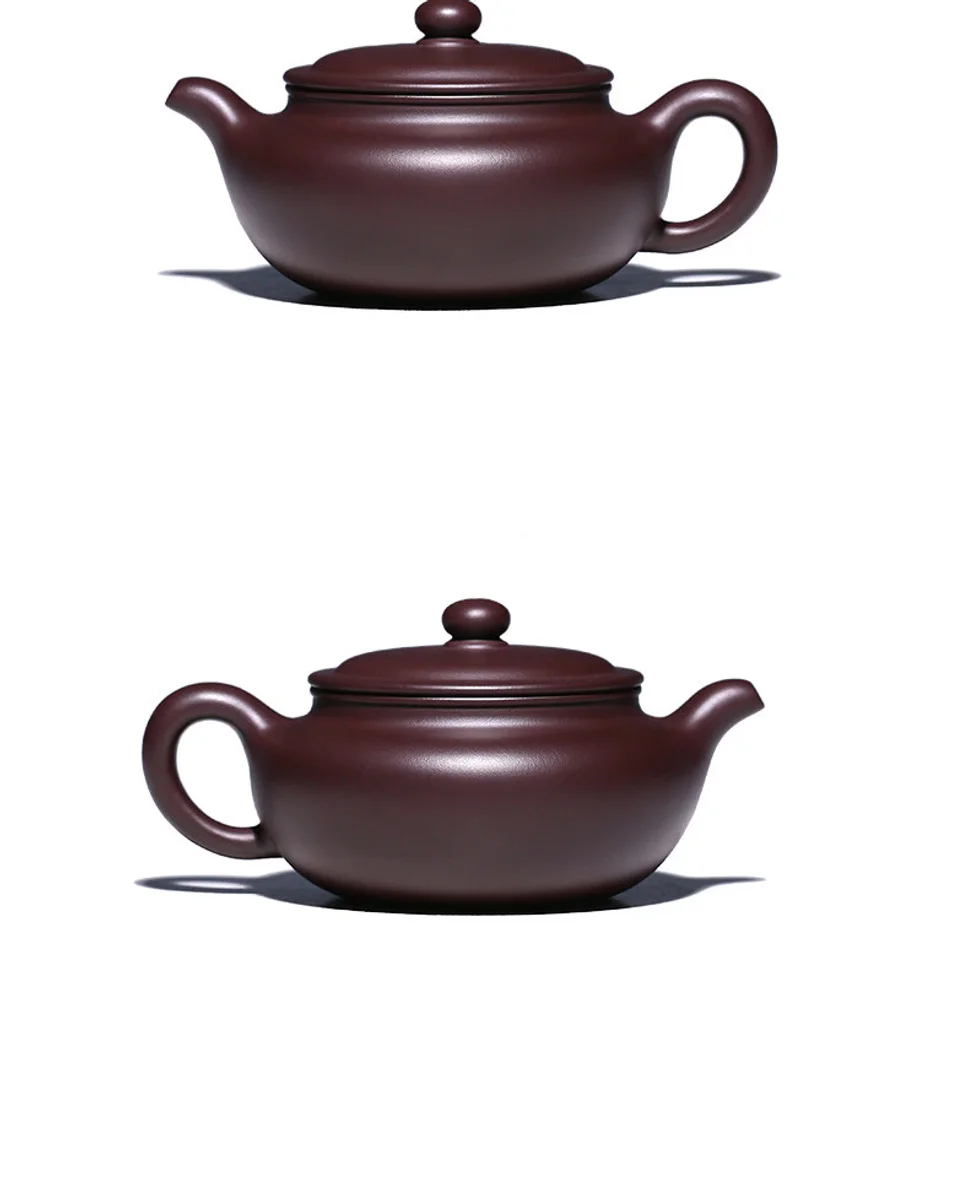 古悦堂 宜兴紫砂壶 纯全手工家用泡茶壶茶具套装 大号紫茄泥曲壶 详情图 21
