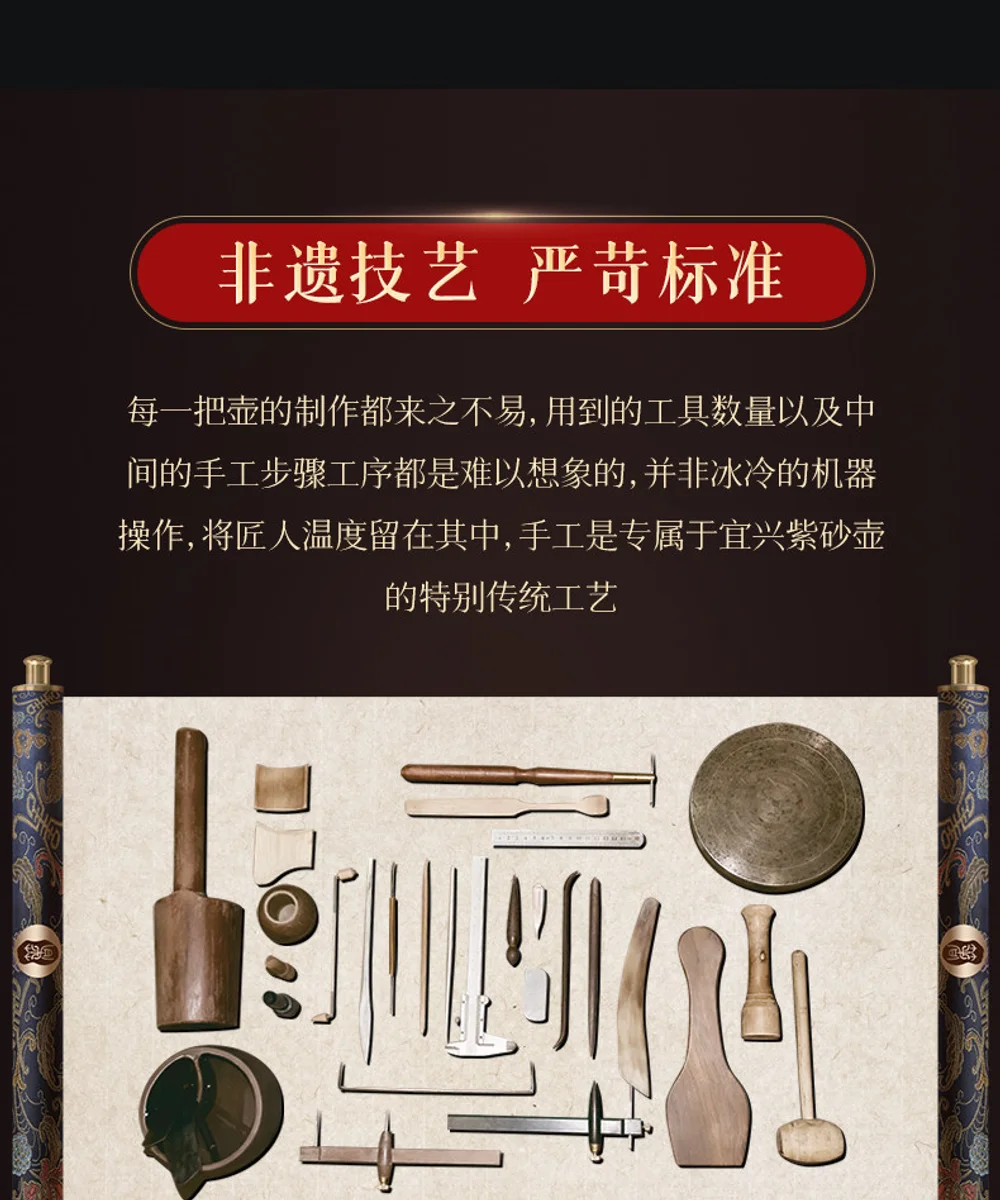 古悦堂 宜兴名家纯全手工紫砂壶正品茶壶茶具中式黄金段泥西施壶 详情图 7