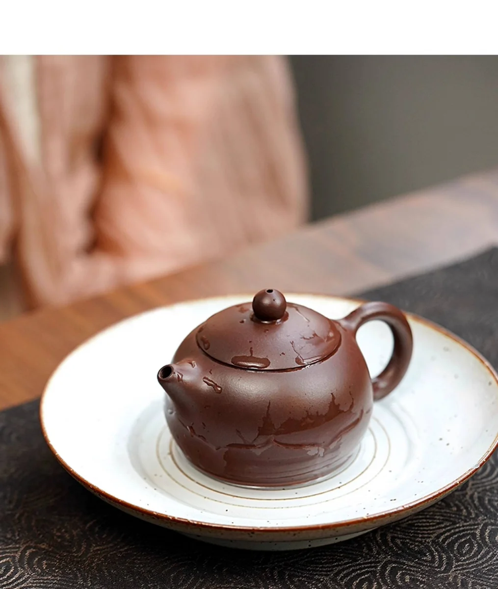 古悦堂 宜兴原矿紫泥紫砂壶纯全手工泡茶壶中式功夫茶具 莲花西施 详情图 1
