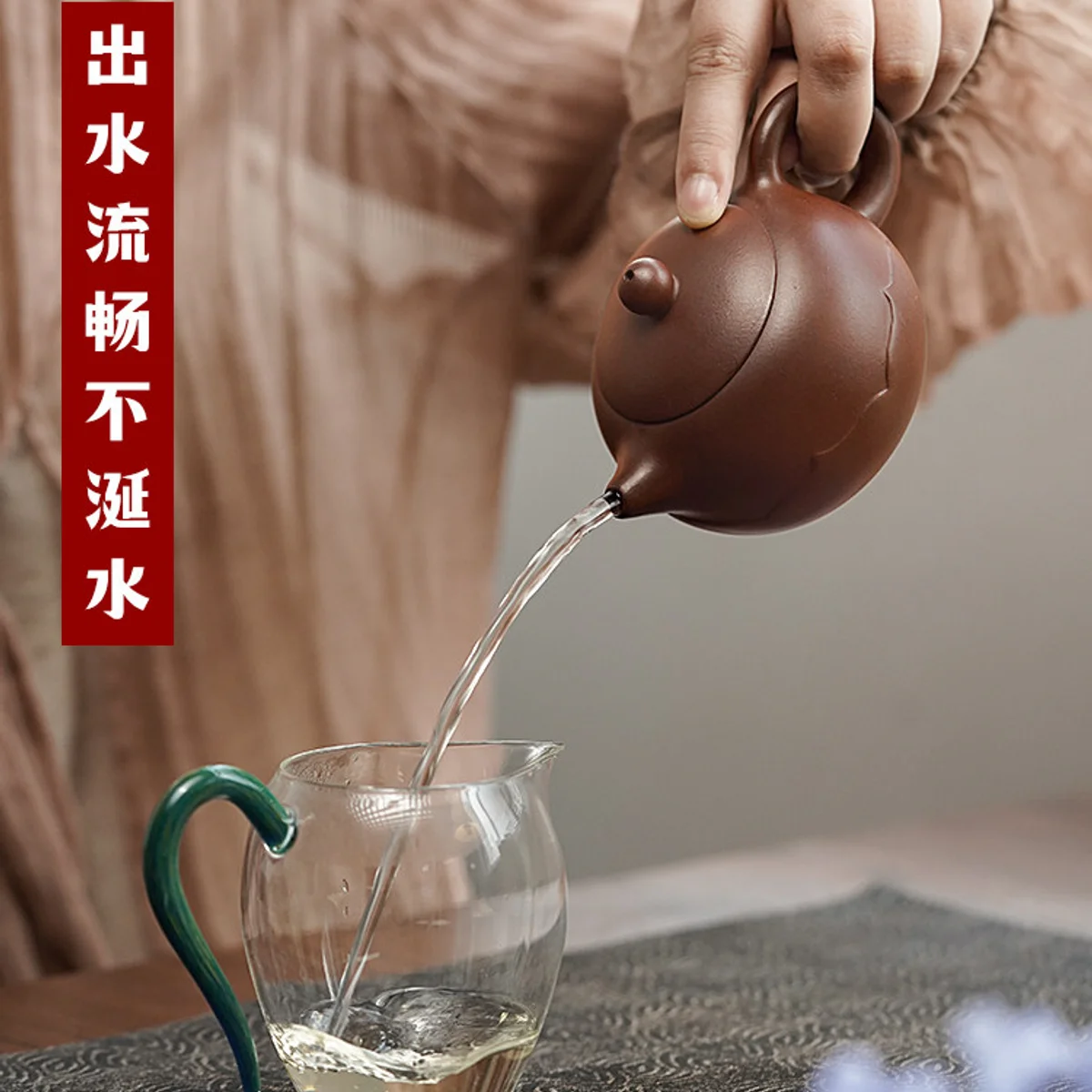 古悦堂 宜兴原矿紫泥紫砂壶纯全手工泡茶壶中式功夫茶具 莲花西施 - 5