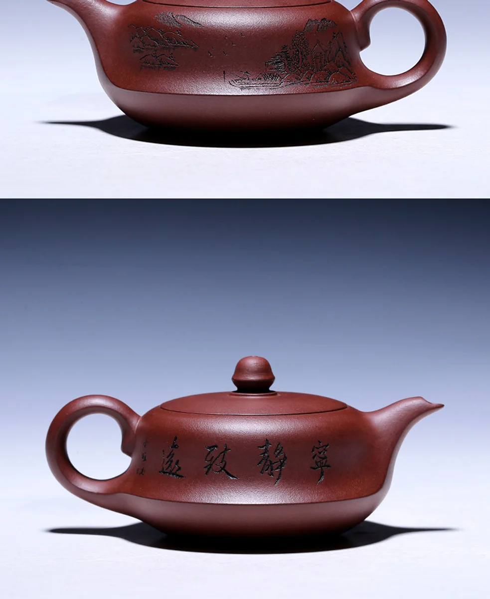 古悦堂 宜兴原矿紫砂壶名家纯全手工正品茶壶套装功夫茶具 曲壶 详情图 15