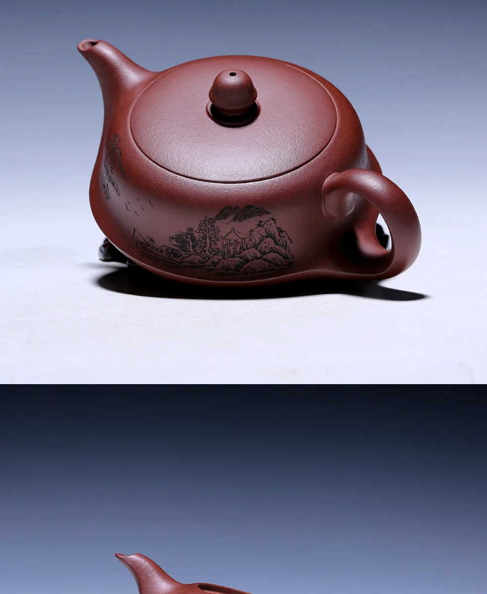 古悦堂 宜兴原矿紫砂壶名家纯全手工正品茶壶套装功夫茶具 曲壶 详情图 17