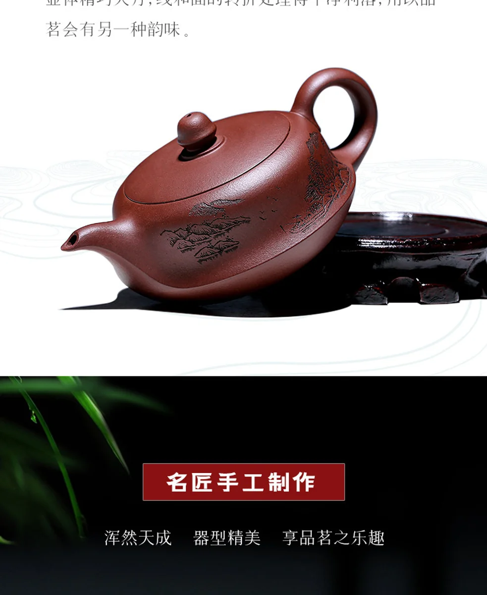 古悦堂 宜兴原矿紫砂壶名家纯全手工正品茶壶套装功夫茶具 曲壶 详情图 23