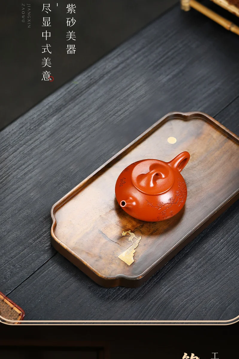 古悦堂宜兴紫砂壶纯全手工正品名家泡茶壶功夫茶具石瓢壶套装朱泥 详情图 21