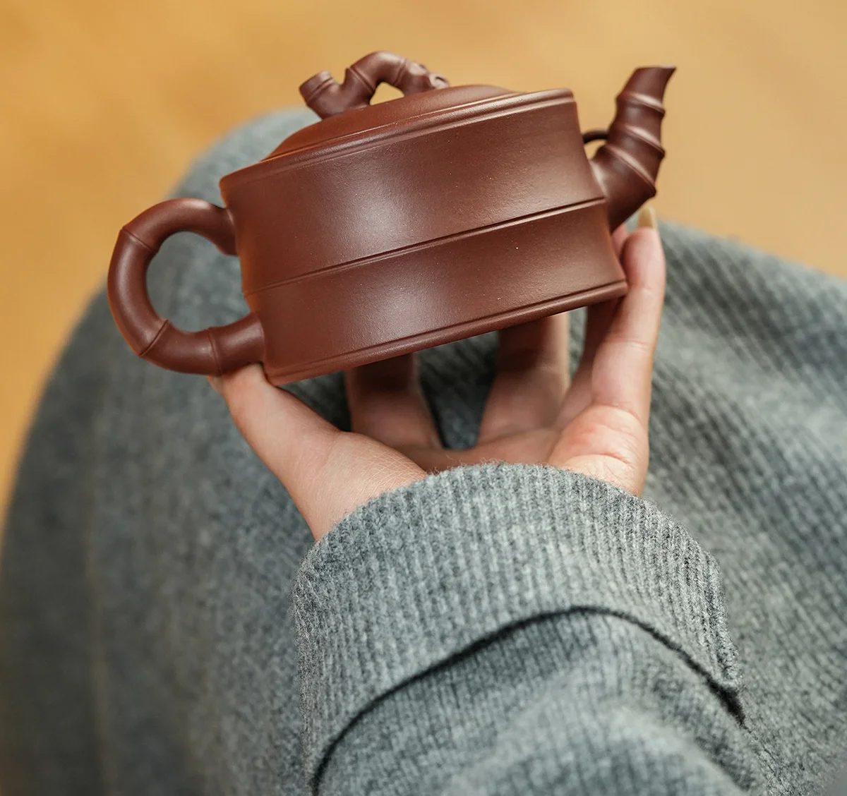 宜兴紫砂壶纯手工正品茶具套装家用泡茶壶送长辈朋友节节高升礼物 详情图 5