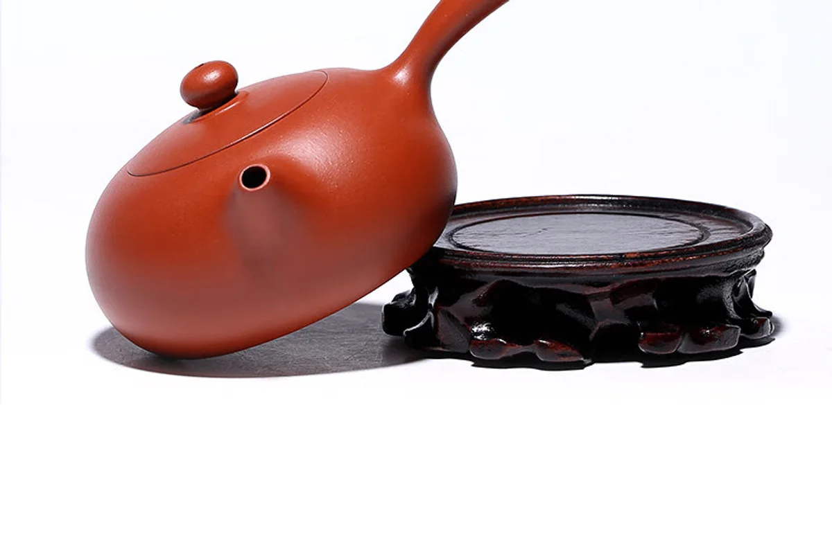古悦堂 宜兴紫砂壶 日式茶具侧把茶壶全手工正品 紫泥横把唐羽壶 详情图 13