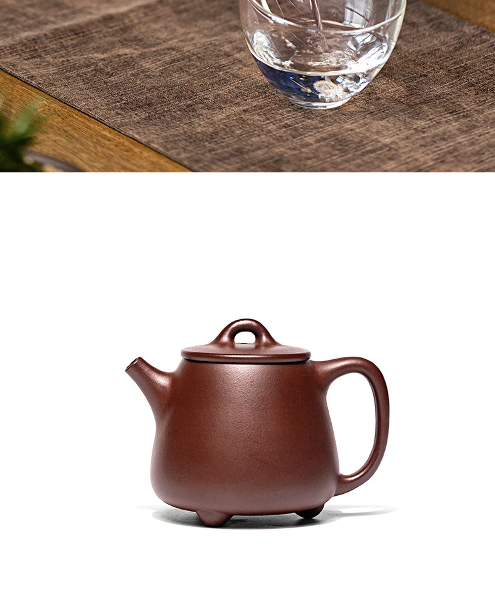 古悦堂 宜兴紫砂壶名家纯手工功夫茶壶茶具家用套装 底槽清高石瓢 详情图 13