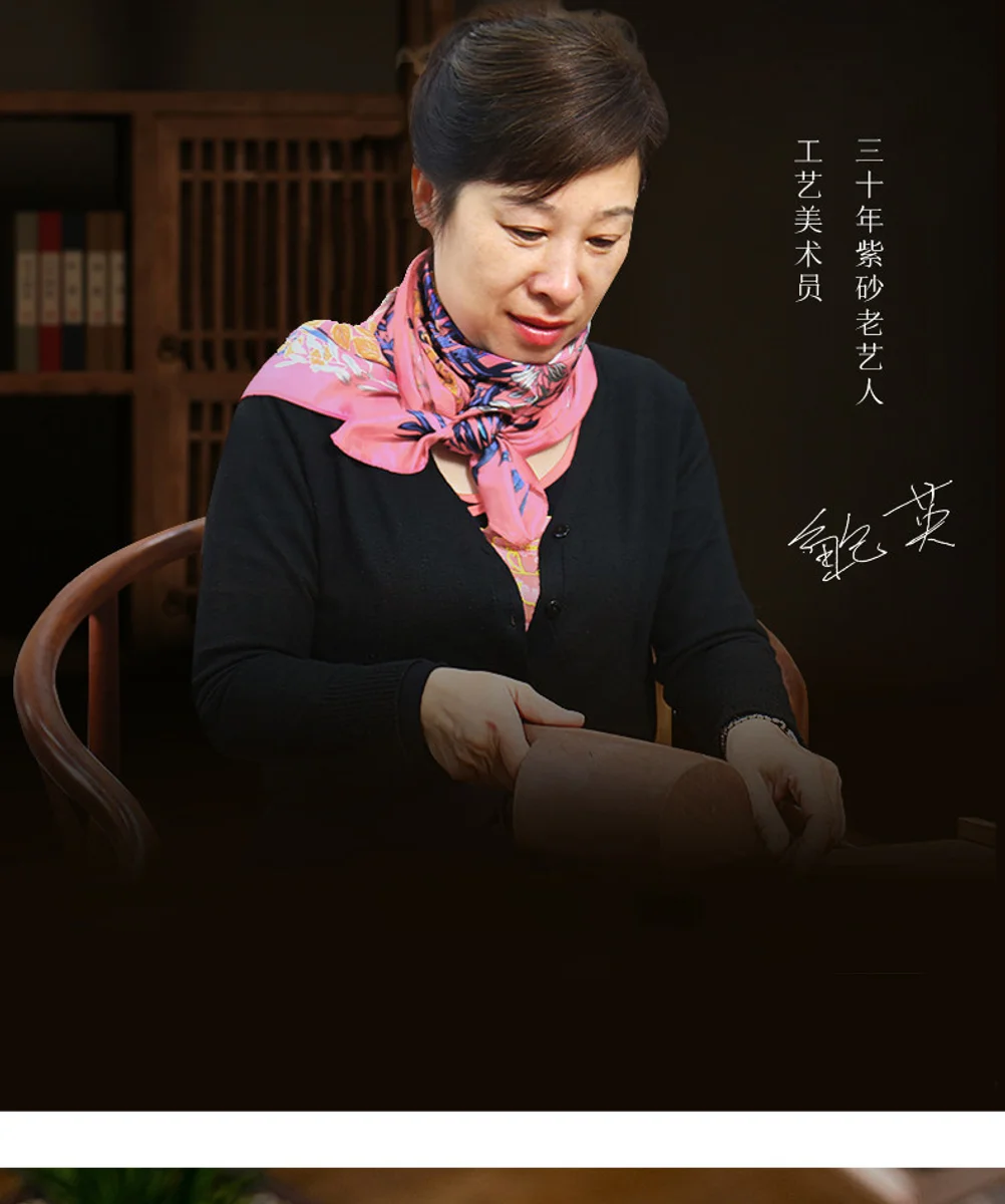 古悦堂 宜兴紫砂壶名家纯手工功夫茶壶茶具家用套装 底槽清高石瓢 详情图 6