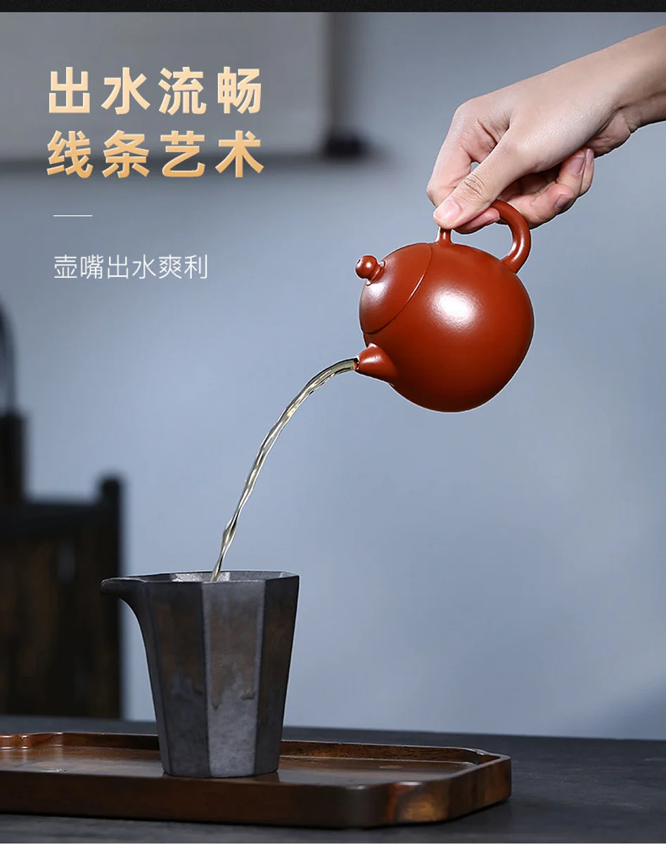 古悦堂 宜兴名家正品紫砂壶纯全手工小品茶壶小容量 大红袍龙蛋壶 详情图 7