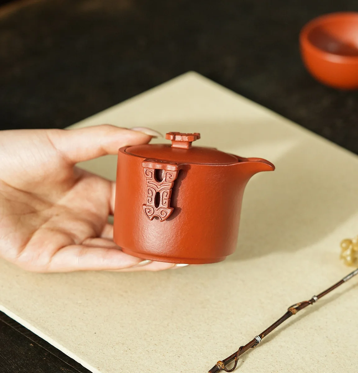 宜兴紫砂旅行茶具快客杯一人饮便携式套装办公室户外露营泡茶茶杯 详情图 16