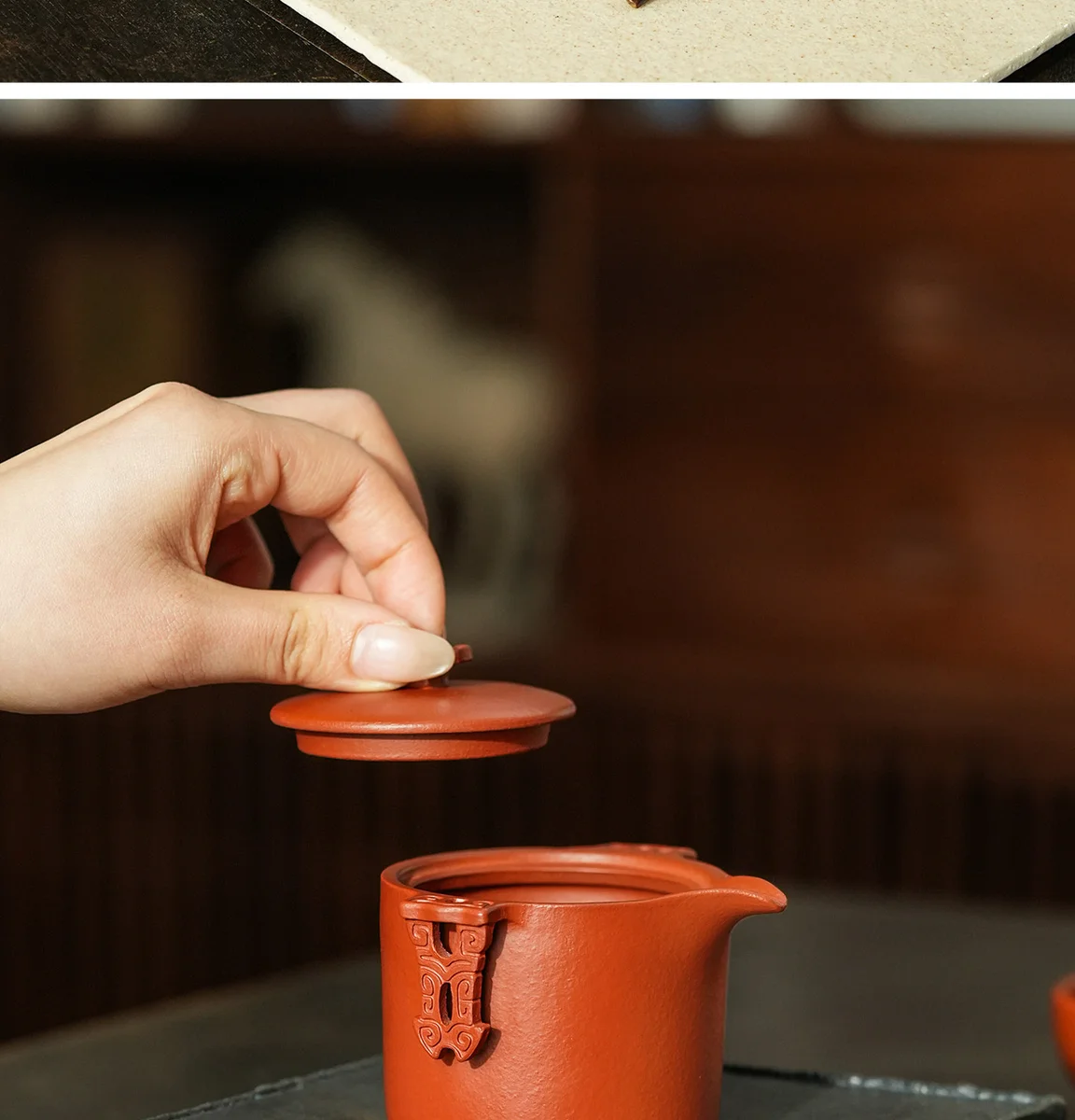 宜兴紫砂旅行茶具快客杯一人饮便携式套装办公室户外露营泡茶茶杯 详情图 17