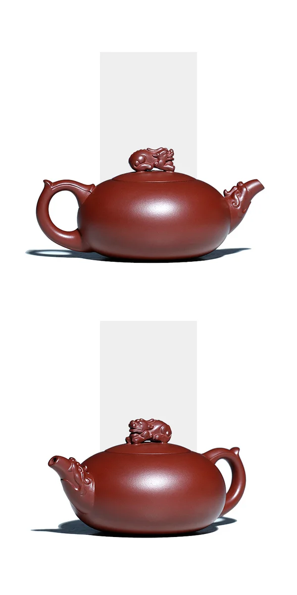 古悦堂宜兴名家紫砂壶纯手工正宗茶壶功夫茶具原矿泡茶壶龙御貔貅 详情图 8