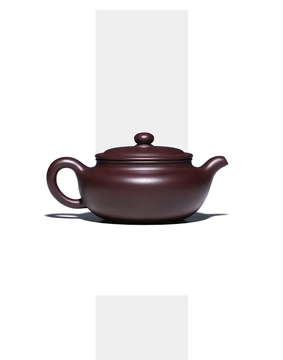 古悦堂 宜兴紫砂壶纯全手工家用泡茶壶茶具套装 大号紫茄泥仿古壶 详情图 5