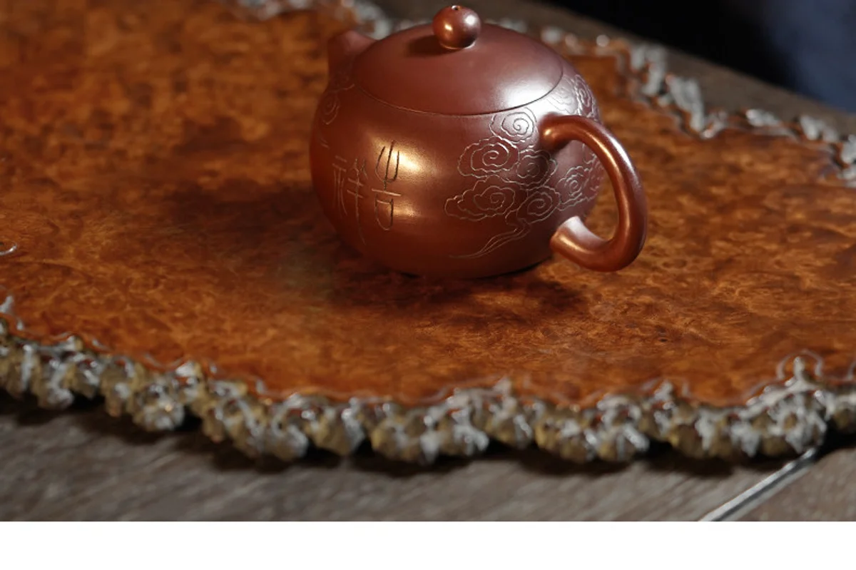 古悦堂 宜兴原矿紫砂壶煮茶功夫小茶壶单壶西施壶茶具 呈祥献瑞 详情图 13