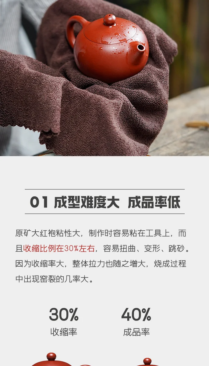 古悦堂宜兴原矿紫砂壶全手工大红袍泡茶壶家用功夫茶具颜韵西施壶 详情图 1