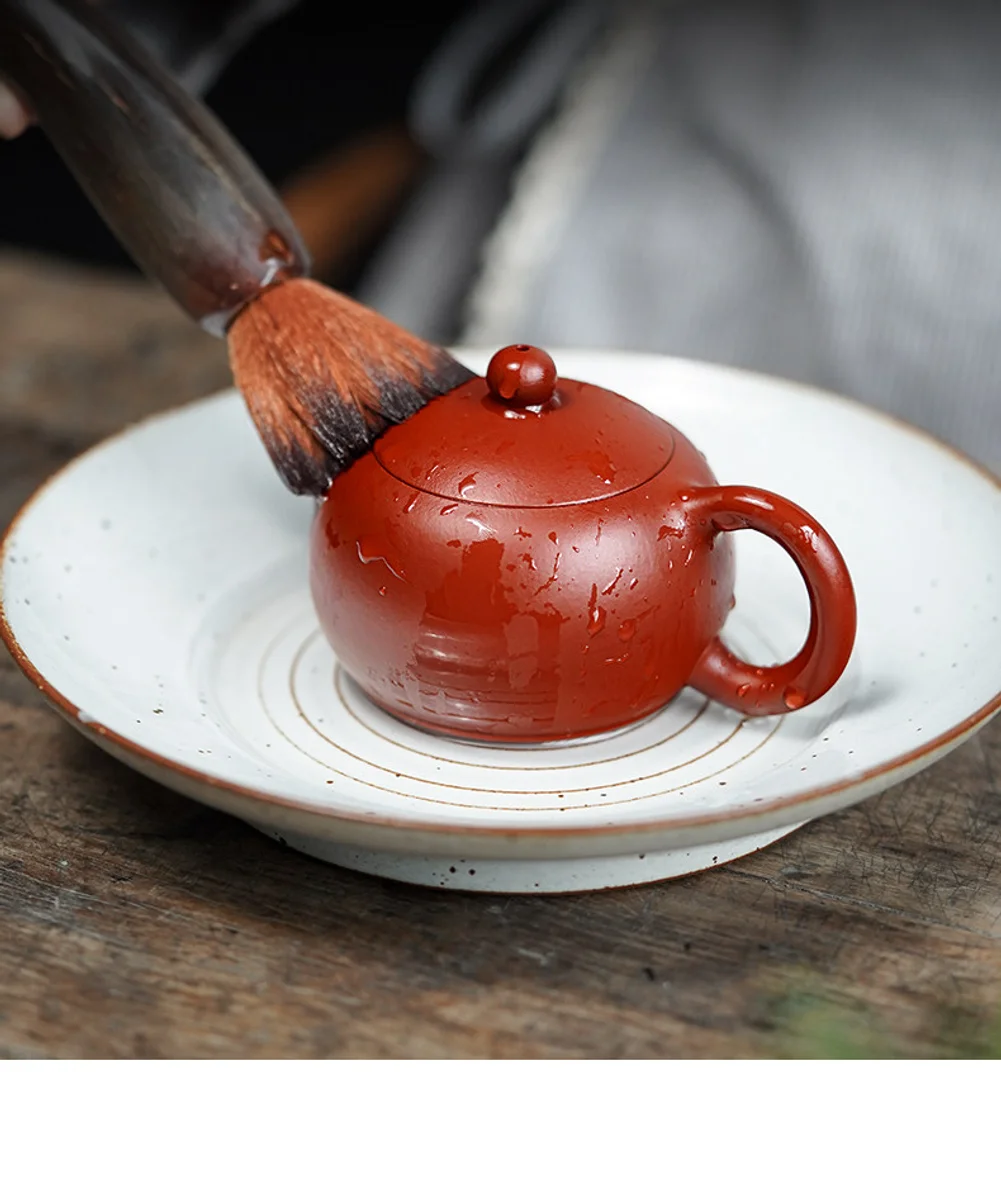 古悦堂宜兴原矿紫砂壶全手工大红袍泡茶壶家用功夫茶具颜韵西施壶 详情图 4