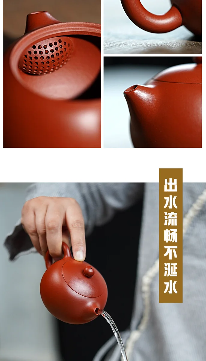 古悦堂宜兴原矿紫砂壶全手工大红袍泡茶壶家用功夫茶具颜韵西施壶 详情图 8