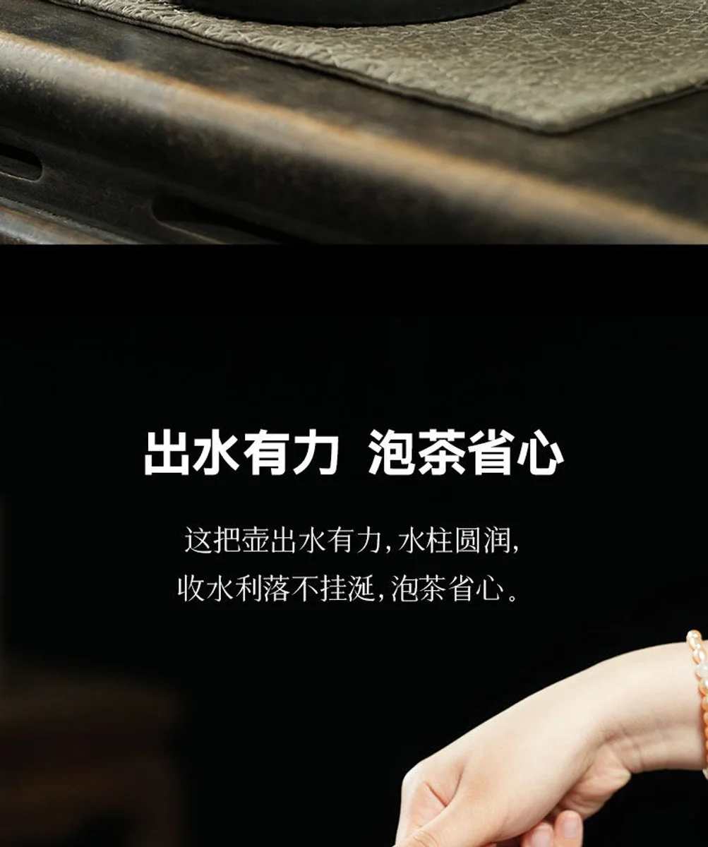 宜兴紫砂纯手工茶壶新款礼盒装一壶四杯送礼功夫茶具套装紫泥德钟 详情图 4
