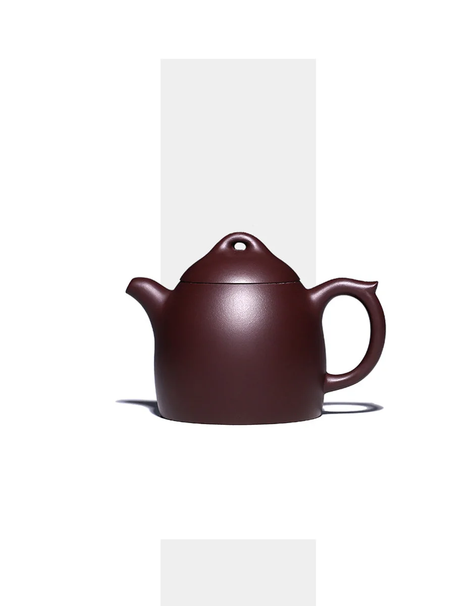 古悦堂 宜兴紫砂壶纯全手工家用泡茶壶茶具套装 大号紫茄泥秦权壶 详情图 4