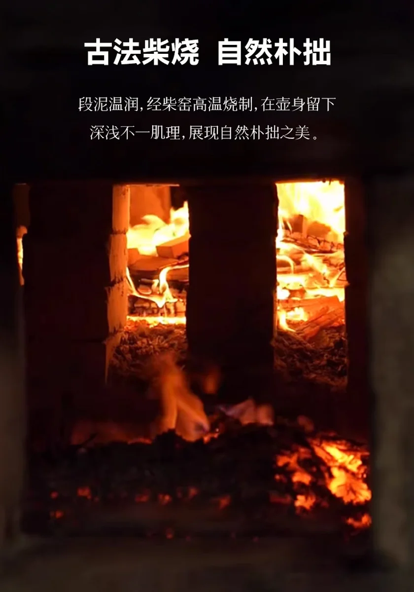 宜兴纯手工泡茶壶家用招财手抓壶盖碗送礼专用泡茶单壶柴烧手抓壶 详情图 14