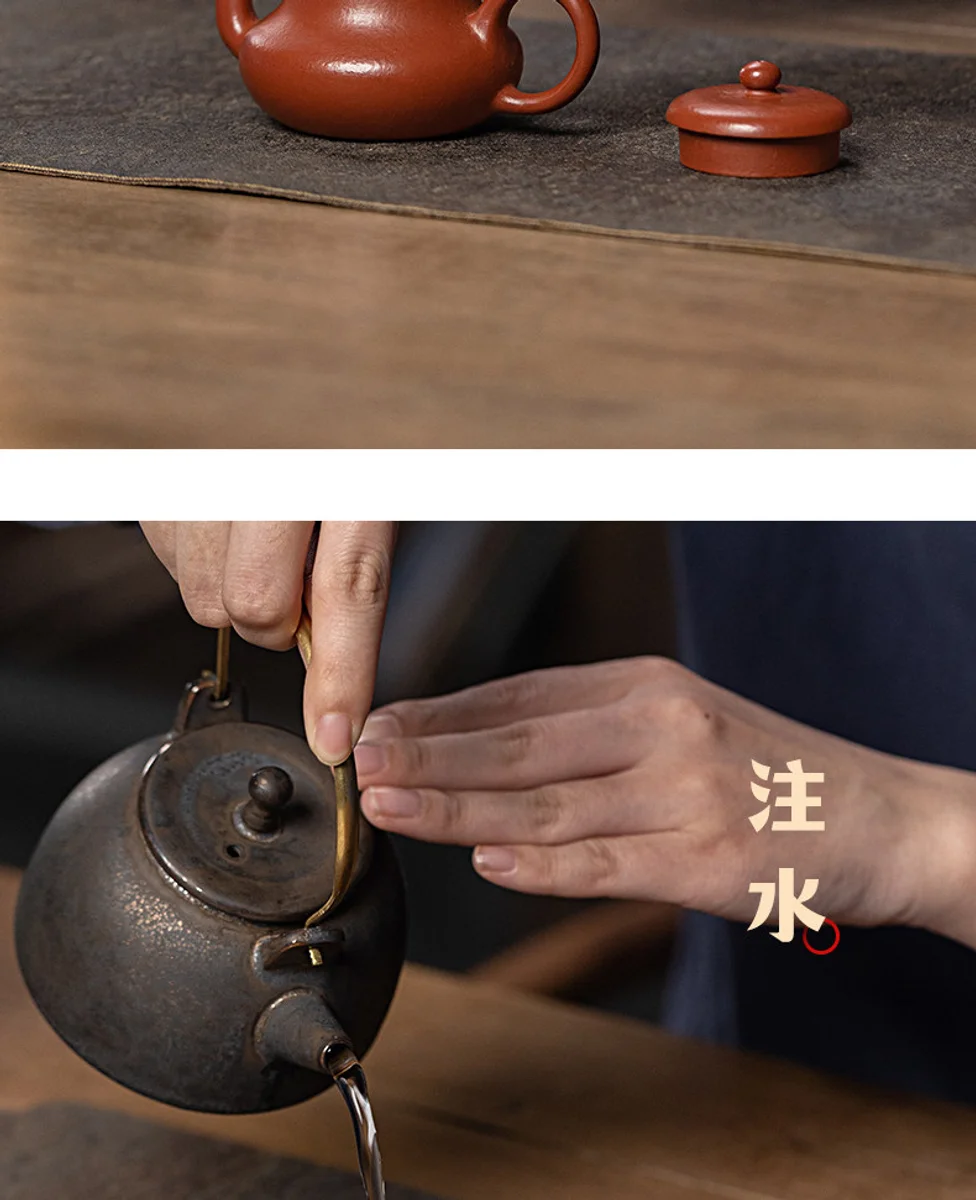 古悦堂宜兴紫砂壶纯手工泡茶壶一人独饮小茶具功夫单壶大红袍君德 详情图 16
